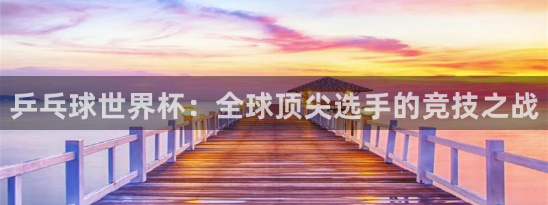美洲杯直播：乒乓球世界杯：全球顶尖选手的竞技之战