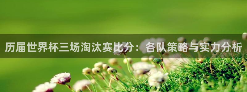 2026年世界杯对阵图：历届世界杯三场淘汰赛比分：各队策略与实力分析